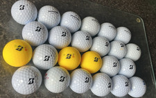 24 Bridgestone E12 E6 golf balls Mint A grade yellow white pearl mix soft FIX