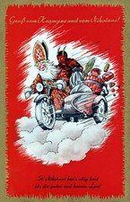 Krampus on Motortcycle