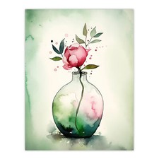 Single Rose In A Glass Vase