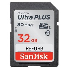 SanDisk Ultra Plus SDHC 32GB 80MB/S Class 10 UHS-I V10