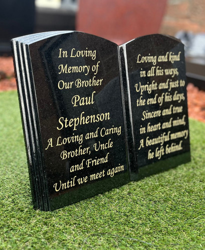 Book design memorial stones - design,