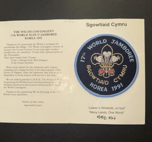 Welsh contingent badge 17th - contingent,