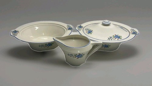 Vintage art deco blue - vintage,