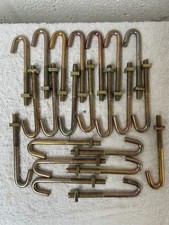 M8 x 100mm Long Roofing Hook Bolts & Square Nuts, (Pack of 22), Pack 1