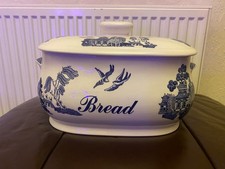 Empire Ware Blue & White Bread Bin