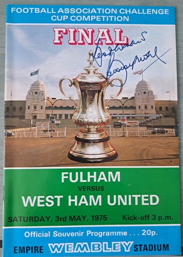 Superb bobby moore signed - signed, fa