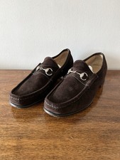 Gucci Horsebit Brown Suede