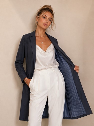 Cos navy blue longline - cos,