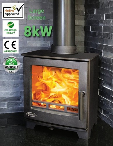 8kw woodburning stove - 8kw, cast