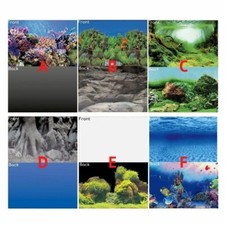 Superfish Aquarium Background Deco Poster Double Sided Picture Fish Tank Scenery