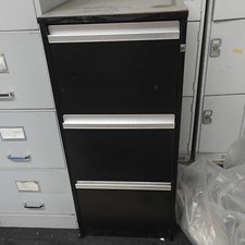 3 drawer filing cabinet Black