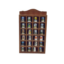 24 x Birchcroft Decorative Bone China England Thimbles In Wooden Stand - 7905 OA