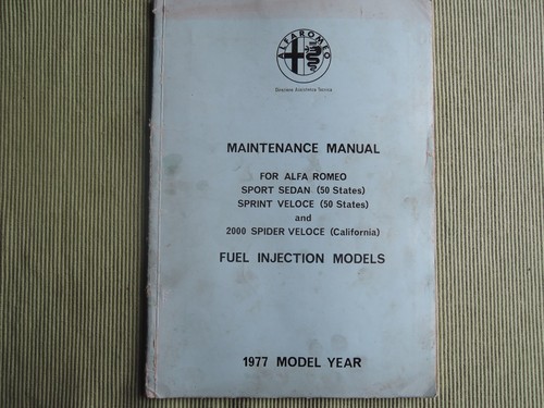 Alfa romeo factory maintenance - romeo,