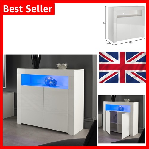 Mmt white sideboard 90cm - sideboard,