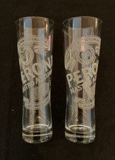 2 x PERONI 1 pint glasses