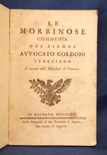 Carlo goldoni morbinose - goldoni,, le