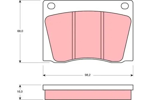Brake pads gdb531 - gdb531, trw