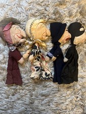 Vintage Handmade Cloth Punch And Judy Puppets Punch Judy Policeman And Robber