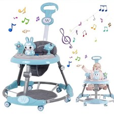 Baby Walker Rocker Bouncer First Steps Push Along Activity Music Ride On Car