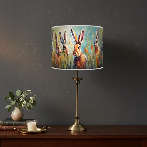 52cm antique brass table lamp - 52cm,