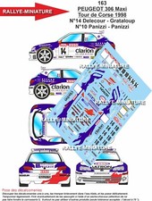 DECALS 1/43 REF 0163 PEUGEOT
