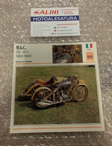 Technical data card motorcycle - data,