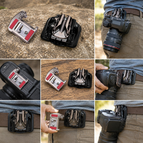 Camera belt holster - belt, waist