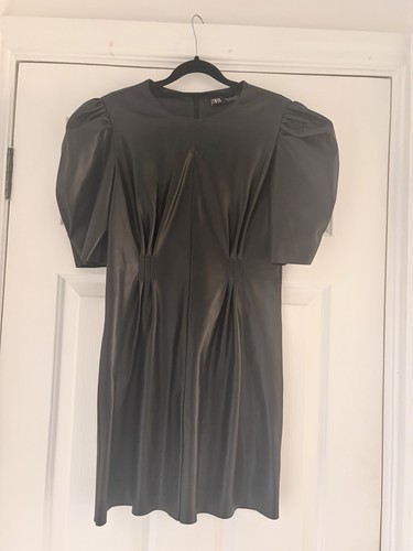 Zara leather dress size worn - dress, m
