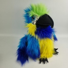 THE PUPPET COMPANY Blue Macaw Parrot LARGE Hand Puppet with Squeaker 