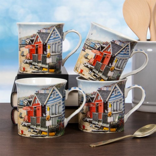 Sandy bay mugs set 4 - bay,