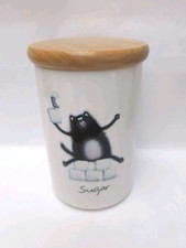 Portmeirion Vtge Splat the Cat Sugar Storage Jar Rob Scotton Cute Quirky VGC 