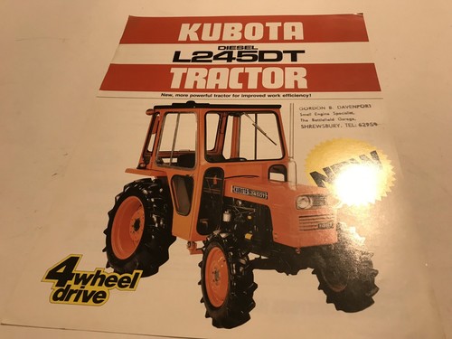 Kubota diesel tractor l245dt - kubota,