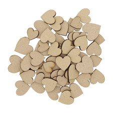 Wooden Heart MDF Craft Shape