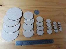 24x MDF Wooden Circle Pack