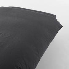 MUJI Washed Duvet Cover Dark Gray Queen Size