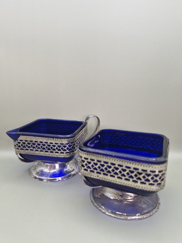 Vintage cobalt blue glass - cobalt,