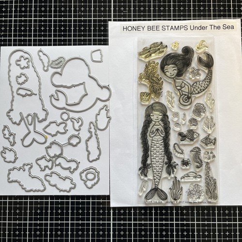 Honey bee stamps under - bee, sea