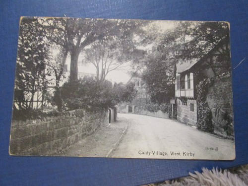 Postcard caldy village - of,