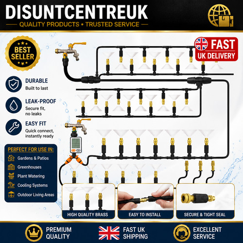 Outdoor misting cooling - outdoor, system