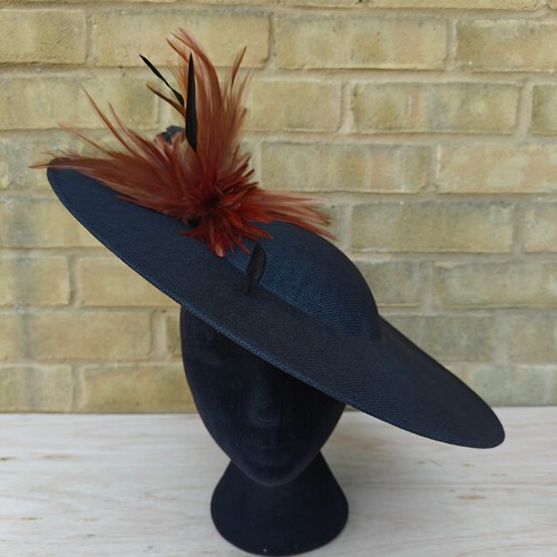 Black brown feather - , disc