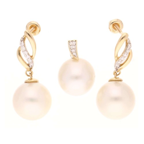 18carat yellow gold pearl - pearl, &