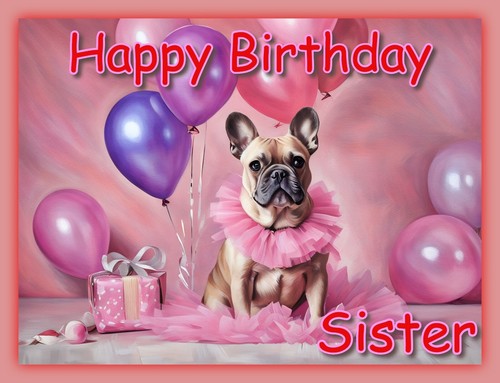 Happy birthday sister greeting - birthday,