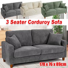 3 Seater Corduroy Sofa Jumbo
