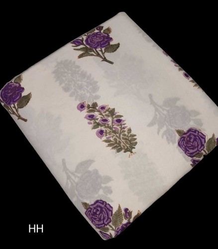 Indian purple floral - purple, hand