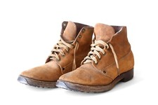 Original WW1 US Army AEF Studded Hobnail Sole Trench Pershing Boots Shoes