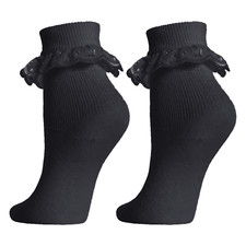 3/6/12 Pairs Girls Frilly Lace