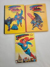 VINTAGE 1979 SUPERMAN Pop Up. 2 X SUPERMAN BATMAN ANNUALS 1975/77