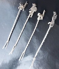 4 Sterling Silver Barley Twist