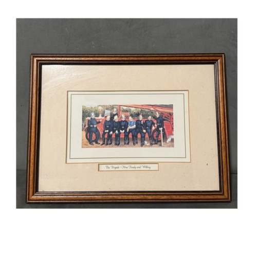 Vintage framed fire - vintage,