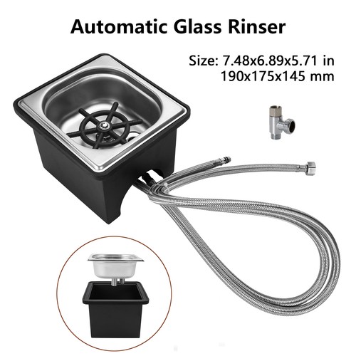 Automatic glass pitcher - glass, rinser